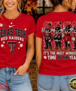 Texas Tech Red Raiders 2026 NCAA Autumn Festive Cheer T Shirt , NCAA 3D Graphic Tee Texas Tech Red Raiders 2026 Ncaa Autumn Festive Cheer T Shirt