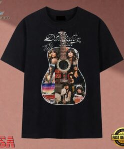 The Dandelion Tour Acoustic Guitar Photo Collage Graphic T Shirt, Music 2D Graphic Tee The Dandelion Tour Acoustic Guitar Photo Collage Graphic T Shirt