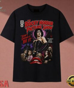 The Rocky Horror Picture Show Comic Cover Vintage Graphic T Shirt, Music 2D Graphic Tee The Rocky Horror Picture Show Comic Cover Vintage Graphic T Shirt