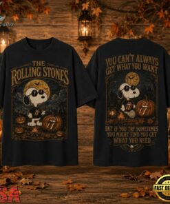 The Rolling Stones x Snoopy Halloween You Can’t Always Get What You Want 3D Shirt , Music Design T Shirt The Rolling Stones X Snoopy Halloween You Can T Always Get What You Want 3D Shirt