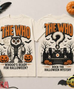 The Who Whooo’s Ready for Halloween Rock 3D Shirt, Trending Music 3D Tee The Who Whooo S Ready For Halloween Rock 3D Shirt