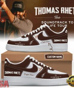 Thomas Rhett The Soundtrack to Life Tour 2026 Signature Red Air Force 1 Shoes Sneaker