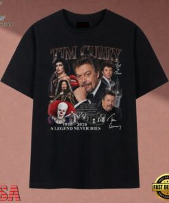 Tim Curry 1946 2026 A Legend Never Dies Tribute Collage T Shirt, Music 2D Graphic Tee Tim Curry 1946 2026 A Legend Never Dies Tribute Collage T Shirt