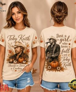 Toby Keith Autumn Harvest Pumpkin Motif Unisex 3D Shirt , Music Design T Shirt Toby Keith Autumn Harvest Pumpkin Motif Unisex 3D Shirt