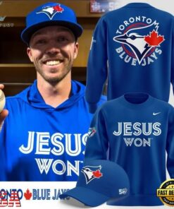 Toronto Blue Jays x JESUS WON 2026 Sweatshirt , New Design Trend 3D Shirt Toronto Blue Jays X Jesus Won 2026 Sweatshirt