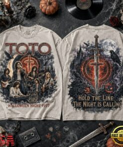 Toto Halloween Night 1977 Vintage Tour 3D Shirt, Trending Music 3D Tee Toto Halloween Night 1977 Vintage Tour 3D Shirt