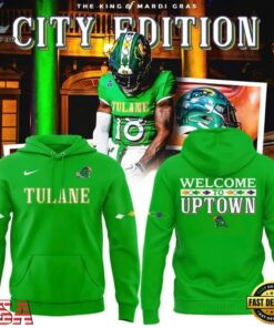 Tulane Green Wave 2026 City Edition Green Hoodie , Viral 3D Graphic Tee Tulane Green Wave 2026 City Edition Green Hoodie