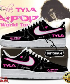 Tyla A POP World Tour Limited Edition Signature 2026 Black Air Force 1 Shoes