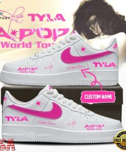 Tyla A POP World Tour Limited Edition Signature 2026 White Air Force 1 Shoes