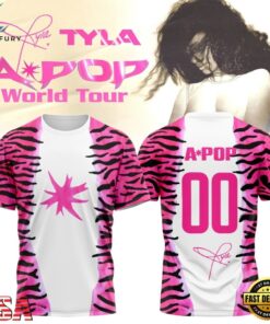 Tyla A POP World Tour Limited Edition Signature Custom Number T Shirt , Music Fans Shirt Tyla A Pop World Tour Limited Edition Signature Custom Number T Shirt