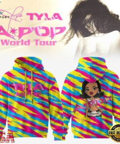 Tyla A POP World Tour Signature 2026 Chibi Design Hoodie , Music Fans Shirt Tyla A Pop World Tour Signature 2026 Chibi Design Hoodie
