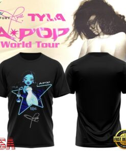 Tyla A POP World Tour Signature 2026 Star Design T Shirt , Music Fans Shirt Tyla A Pop World Tour Signature 2026 Star Design T Shirt