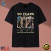 U2 50 Years 1976 2026 Signatures Thank You For The Memories T Shirt, Music 2D Graphic Tee U2 50 Years 1976 2026 Signatures Thank You For The Memories T Shirt