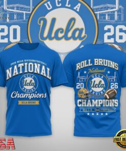 UCLA Bruins NCAA Road to Glory 2026 Football Champions 3D Shirt , NCAA 3D Graphic Tee Ucla Bruins Ncaa Road TO Glory 2026 Football Champions 3D Shirt