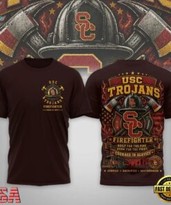 USC Trojans 2026 NCAA Firefighter Built for the Fire 3D Shirt , NCAA 3D Graphic Tee Usc Trojans 2026 Ncaa Firefighter Built For The Fire 3D Shirt