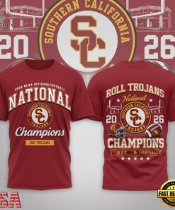 USC Trojans NCAA Road to Glory 2026 Football Champions 3D Shirt , NCAA 3D Graphic Tee Usc Trojans Ncaa Road TO Glory 2026 Football Champions 3D Shirt