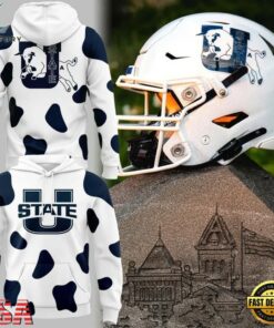 Utah State Aggies 1992 1995 Logo Hoodie, Viral 3D Graphic Tee Utah State Aggies 1992 1995 Logo Hoodie