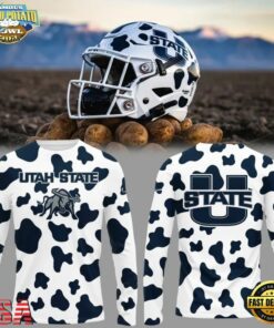 Utah State Aggies Best Helmet Edition Gameday Long Sleeve Shirt, Viral 3D Graphic Tee Utah State Aggies Best Helmet Edition Gameday Long Sleeve Shirt