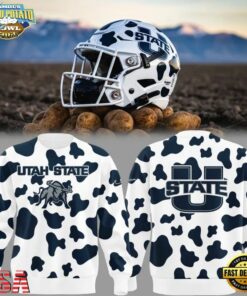 Utah State Aggies Best Helmet Edition Gameday Sweatshirt, Viral 3D Graphic Tee Utah State Aggies Best Helmet Edition Gameday Sweatshirt