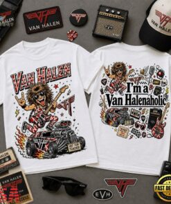 Van Halen I’m a Van Halenaholic Vintage 3D Shirt , Music Fans Shirt Van Halen I M A Van Halenaholic Vintage 3D Shirt