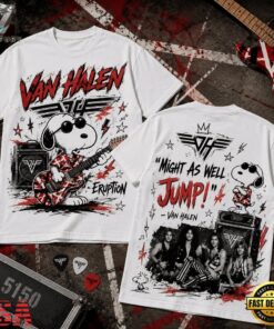 Van Halen x Snoopy Might as Well Jump 3D Shirt , Music Fans Shirt Van Halen X Snoopy Might AS Well Jump 3D Shirt