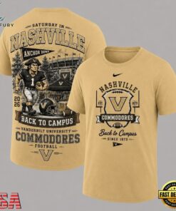 Vanderbilt Commodores 2026 NCAA Back To Campus 3D Shirt , NCAA 3D Graphic Tee Vanderbilt Commodores 2026 Ncaa Back TO Campus 3D Shirt