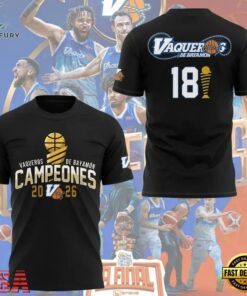 Vaqueros de Bayamon 2026 BSN Champions Black T Shirt, Viral 3D Graphic Tee Vaqueros DE Bayamon 2026 Bsn Champions Black T Shirt