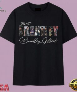 Vintage Brantley Gilbert Country Music Signatures T Shirt, Music 2D Graphic Tee Vintage Brantley Gilbert Country Music Signatures T Shirt