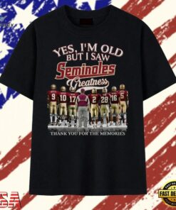 Vintage Florida State Seminoles Greatness Signatures T Shirt , Trendy 2D Print Shirt Vintage Florida State Seminoles Greatness Signatures T Shirt