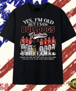 Vintage Georgia Bulldogs Greatness Signatures T Shirt , Trendy 2D Print Shirt Vintage Georgia Bulldogs Greatness Signatures T Shirt