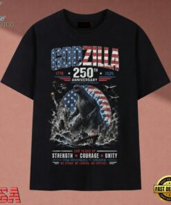 Vintage Godzilla America 250th Anniversary 1776 2026 Patriotic Graphic T Shirt, Music 2D Graphic Tee Vintage Godzilla America 250th Anniversary 1776 2026 Patriotic Graphic T Shirt