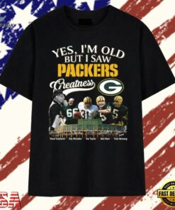 Vintage Green Bay Packers Greatness Signatures T Shirt , Trendy 2D Print Shirt Vintage Green Bay Packers Greatness Signatures T Shirt