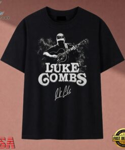 Vintage Luke Combs Country Music Signature Graphic T Shirt, Music 2D Graphic Tee Vintage Luke Combs Country Music Signature Graphic T Shirt