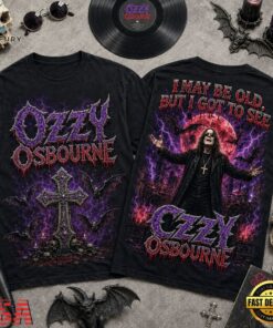 Vintage Ozzy Osbourne I May Be Old Graphic 3D Shirt , Music Design T Shirt Vintage Ozzy Osbourne I May BE Old Graphic 3D Shirt