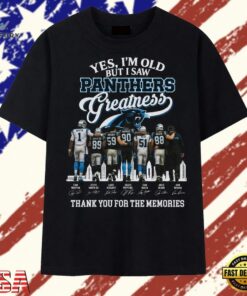 Vintage Yes I'm Old But I Saw Carolina Panthers Greatness Memories 2026 T Shirt, Trendy 2D Print Shirt Vintage Yes I M Old But I Saw Carolina Panthers Greatness Memories 2026 T Shirt
