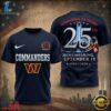 Washington Commanders NFL Honoring 25 Years Remembering September 11 T Shirt, Sports Fans 3D Shirt Washington Commanders Nfl Honoring 25 Years Remembering September 11 T Shirt