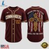 Washington Commanders NFL Stand For The Flag Kneel For The Cross Baseball Jersey Shirt , NFL Baseball Shirt Washington Commanders Nfl Stand For The Flag Kneel For The Cross Baseball Jersey Shirt