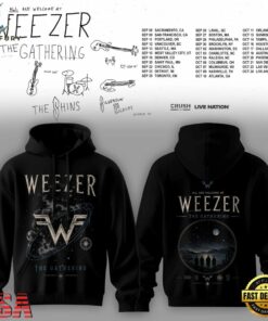 Weezer Merch The Gathering 2026 North America Tour Hoodie Shirt , Music Fans Shirt Weezer Merch The Gathering 2026 North America Tour Hoodie Shirt