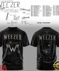 Weezer Merch The Gathering 2026 North America Tour New Design T Shirt , Music Fans Shirt Weezer Merch The Gathering 2026 North America Tour New Design T Shirt
