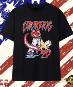 William Contreras 40 Milwaukee Brewers baseball player T Shirt , Trendy 2D Print Shirt William Contreras 40 Milwaukee Brewers Baseball Player T Shirt