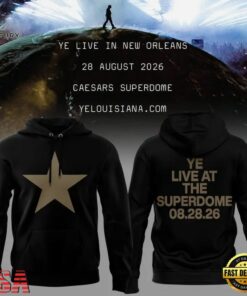 Ye Live Concert Tour At The Superdome 2026 Hoodie, Trending Music 3D Tee YE Live Concert Tour AT The Superdome 2026 Hoodie