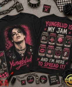 Yungblud Is My Jam Songs in Jars T Shirt, Trending Music 3D Tee Yungblud IS MY Jam Songs IN Jars T Shirt