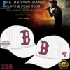Zac Brown Band x Boston Red Sox Fenway Park Love & Fear Tour 2026 White Cap , Music Lover Baseball Cap Zac Brown Band X Boston Red Sox Fenway Park Love Fear Tour 2026 White Cap