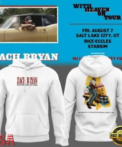 Zach Bryan Salt Lake City, UT Event With Heaven On Tour 2026 Hoodie , Music Design T Shirt Zach Bryan Salt Lake City UT Event With Heaven ON Tour 2026 Hoodie