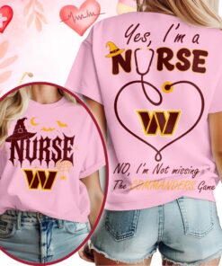 Washington Commanders NFL Night Shift Never Misses Game Day Halloween Nurse Unisex 3D Shirt, Sports Fans 3D Shirt Washington Commanders Nfl Night Shift Never Misses Game Day Halloween Nurse Unisex 3D Shirt