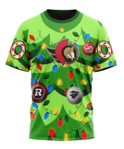 NHL Ottawa Senators Specialized Christmass Tree Color And City's Sport Teams Hoodie, T Shirt, NHL Hockey 3D Shirt Nhl Ottawa Senators Specialized Christmass Tree Color And City S Sport Teams Hoodie T Shirt 4