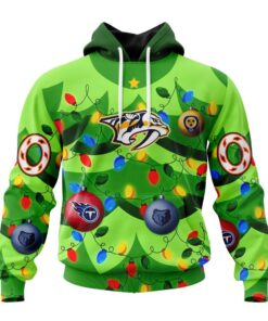 NHL Nashville Predators Specialized Christmass Tree Color And City's Sport Teams Hoodie, T Shirt, NHL Hockey 3D Shirt Nhl Nashville Predators Specialized Christmass Tree Color And City S Sport Teams Hoodie T Shirt 1