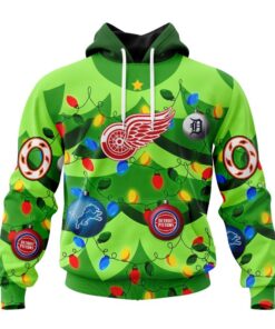 NHL Detroit Red Wings Specialized Christmass Tree Color And City's Sport Teams Hoodie, T Shirt, NHL Hockey 3D Shirt Nhl Detroit Red Wings Specialized Christmass Tree Color And City S Sport Teams Hoodie T Shirt 1