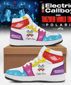 Electric Callboy Tanzneid World Tour 2026 Limited Edition Signature Air Jordan 1 Hightop Shoes, Music AJ1 Sneakers Electric Callboy Tanzneid World Tour 2026 Limited Edition Signature Air Jordan 1 Hightop Shoes