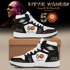 Stevie Wonder Songs in the Key of Life Performances 50th Anniversary Signed Black Air Jordan 1 Shoes, Music AJ1 Sneakers Stevie Wonder Songs IN The Key OF Life Performances 50th Anniversary Signed Black Air Jordan 1 Shoes